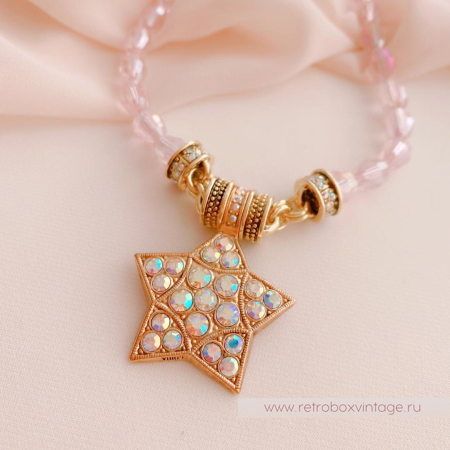 KIRKS FOLLY Ожерелье с магнитным кулоном «Звезда Андромеда»