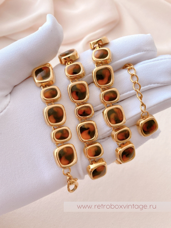ANNE KLEIN Ожерелье "Тайны странствий» черепаховое