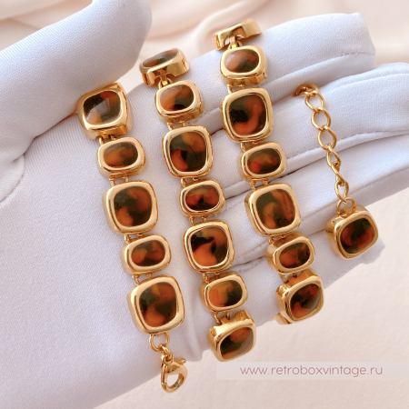 ANNE KLEIN Ожерелье "Тайны странствий» черепаховое