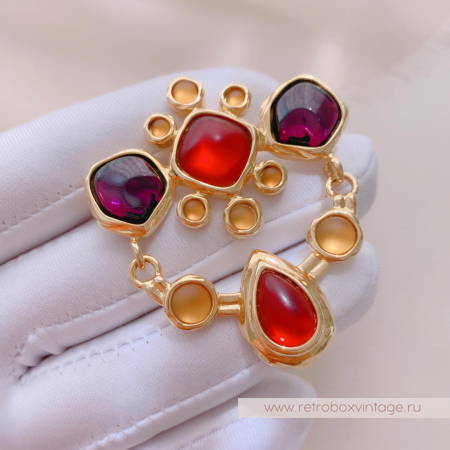 MONET / YVES SAINT LAURENT Брошь «Мармель-шатлен»