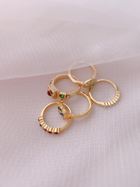 SWEET ROMANCE Сет колец «Ренессанс» (5 шт в комплекте)