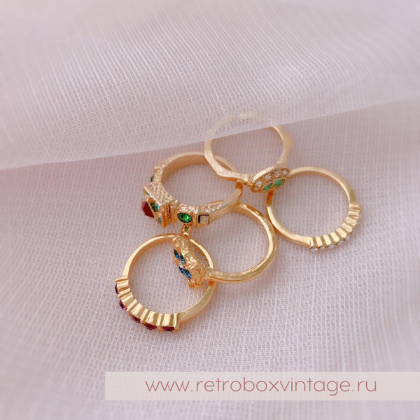 SWEET ROMANCE Сет колец «Ренессанс» (5 шт в комплекте)