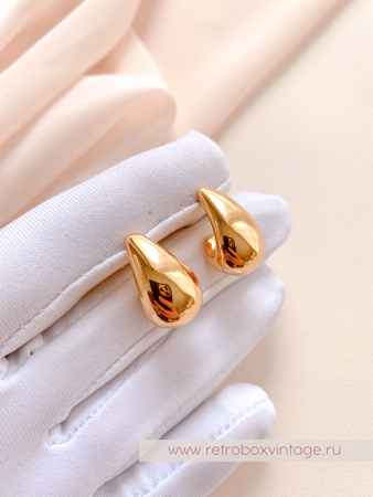TALBOTS Серьги "Золотые капли"