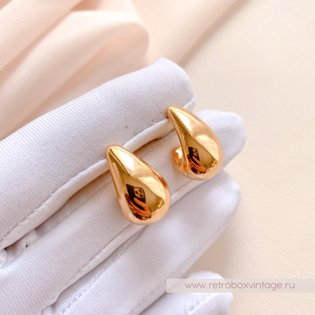 TALBOTS Серьги "Золотые капли"