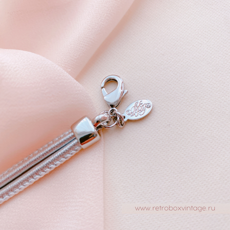 KIRKS FOLLY Браслет «Лунный свет: лавандовая в серебре на кожаном ремешке»