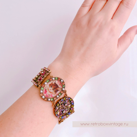 SWEET ROMANCE Браслет "Кошки и цветы"