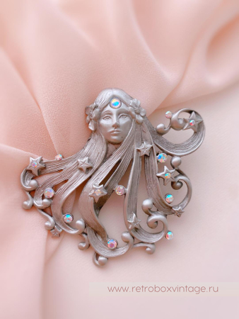 JJ / JONETTE JEWELRY Брошь «Принцесса звезд: серебро»