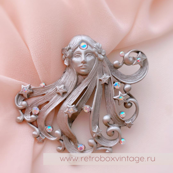 JJ / JONETTE JEWELRY Брошь «Принцесса звезд: серебро»