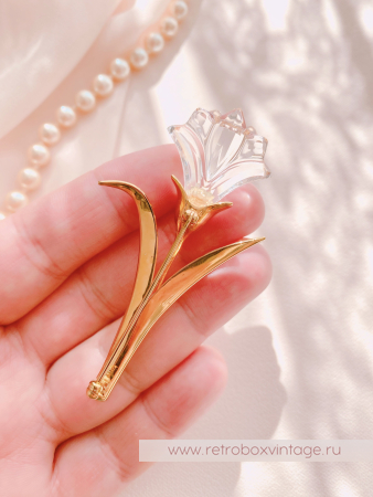 SWAROVSKI Брошь "Хрустальная лилия" Коллекция Crystal Memories