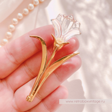 SWAROVSKI Брошь "Хрустальная лилия" Коллекция Crystal Memories